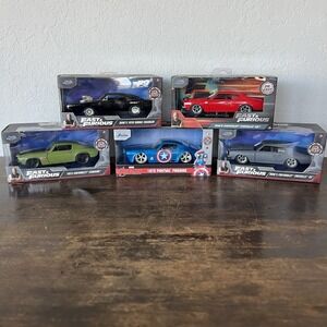 Jada Fast And The Furious Car Lot Of 4 Avengers Captain America Car NEW
